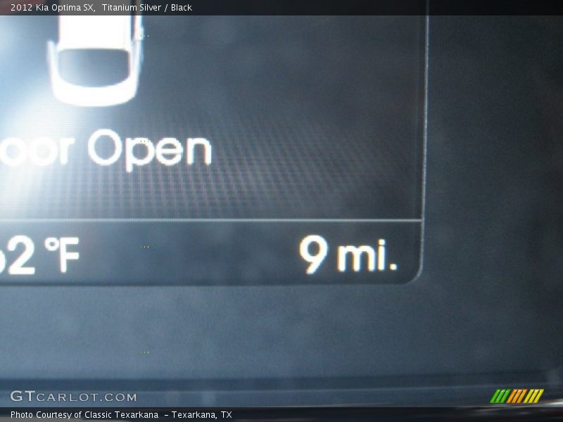 Titanium Silver / Black 2012 Kia Optima SX