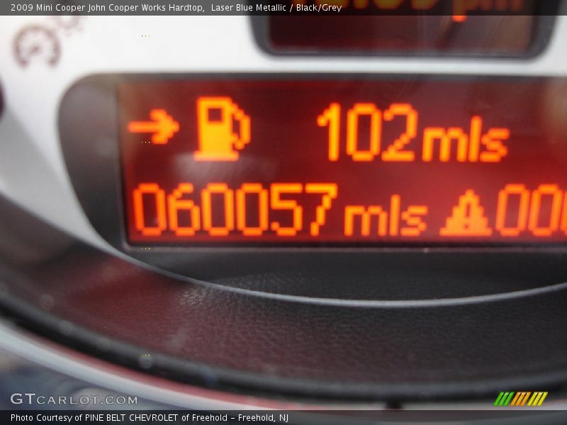 Laser Blue Metallic / Black/Grey 2009 Mini Cooper John Cooper Works Hardtop