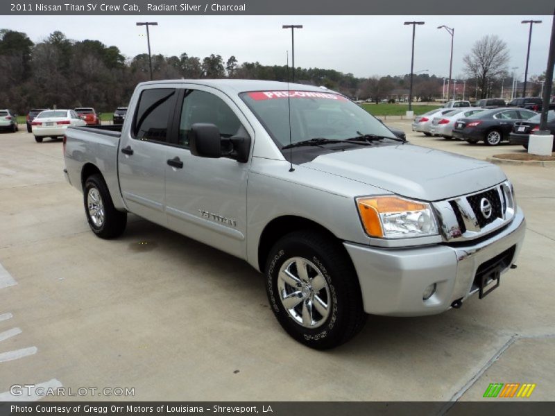 Radiant Silver / Charcoal 2011 Nissan Titan SV Crew Cab