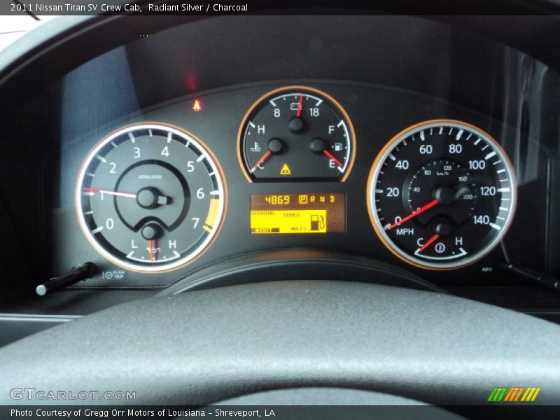 Radiant Silver / Charcoal 2011 Nissan Titan SV Crew Cab
