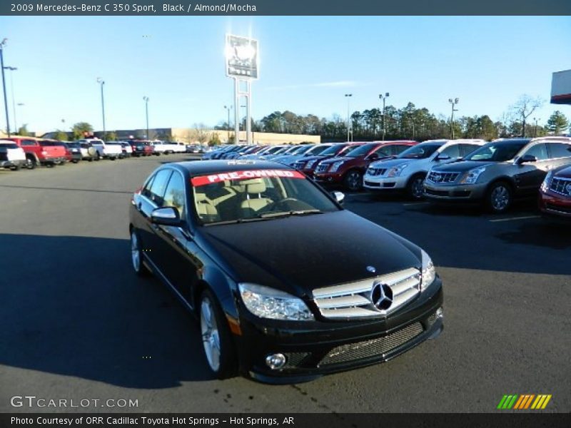 Black / Almond/Mocha 2009 Mercedes-Benz C 350 Sport