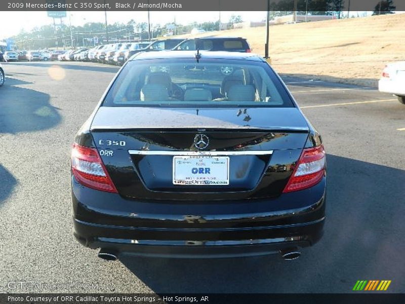 Black / Almond/Mocha 2009 Mercedes-Benz C 350 Sport