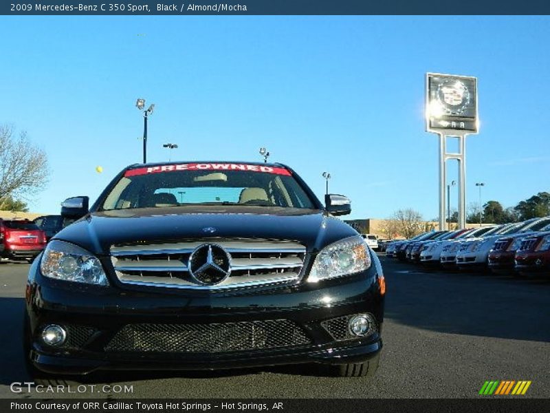Black / Almond/Mocha 2009 Mercedes-Benz C 350 Sport