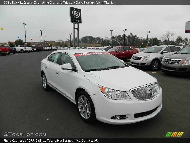 White Diamond Tricoat / Dark Titanium/Light Titanium 2011 Buick LaCrosse CXL