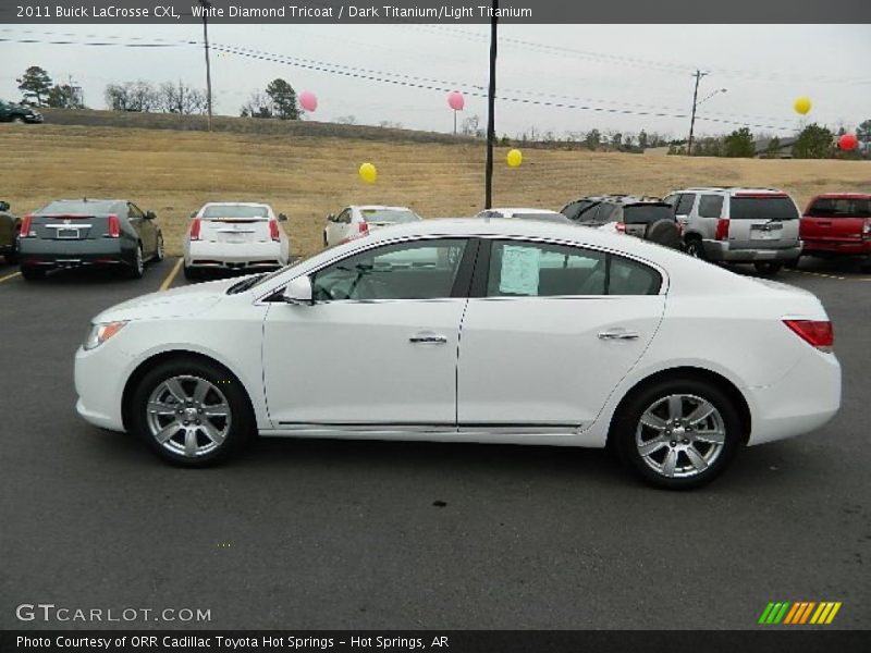 White Diamond Tricoat / Dark Titanium/Light Titanium 2011 Buick LaCrosse CXL