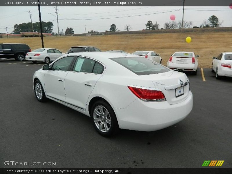 White Diamond Tricoat / Dark Titanium/Light Titanium 2011 Buick LaCrosse CXL