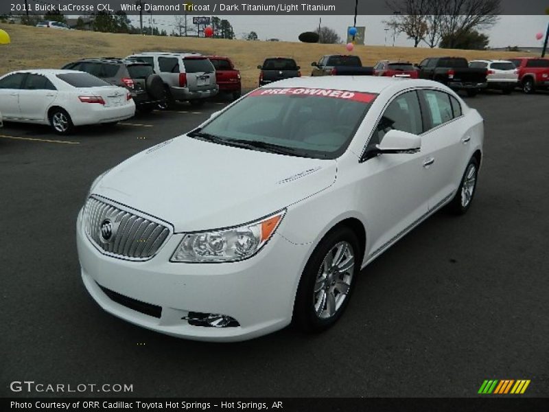 White Diamond Tricoat / Dark Titanium/Light Titanium 2011 Buick LaCrosse CXL