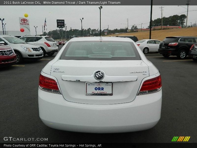 White Diamond Tricoat / Dark Titanium/Light Titanium 2011 Buick LaCrosse CXL