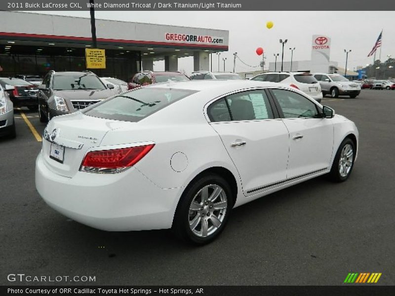 White Diamond Tricoat / Dark Titanium/Light Titanium 2011 Buick LaCrosse CXL