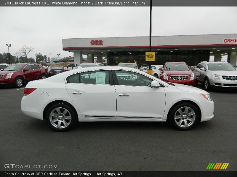 White Diamond Tricoat / Dark Titanium/Light Titanium 2011 Buick LaCrosse CXL
