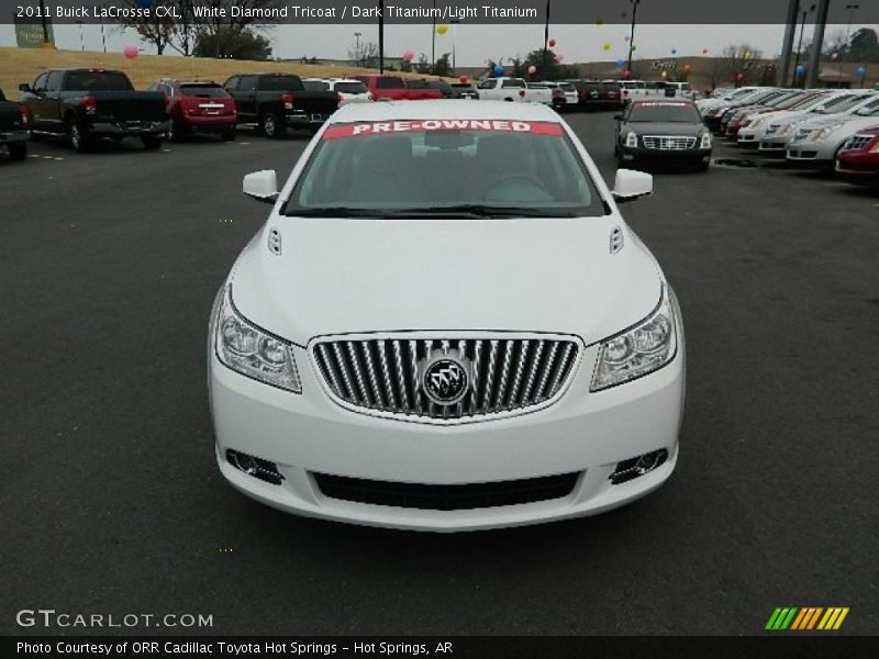 White Diamond Tricoat / Dark Titanium/Light Titanium 2011 Buick LaCrosse CXL