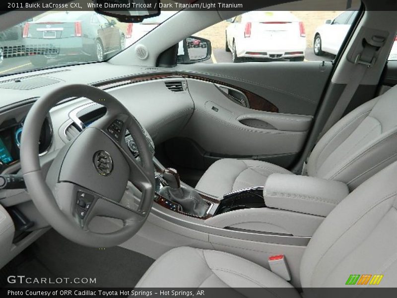 White Diamond Tricoat / Dark Titanium/Light Titanium 2011 Buick LaCrosse CXL