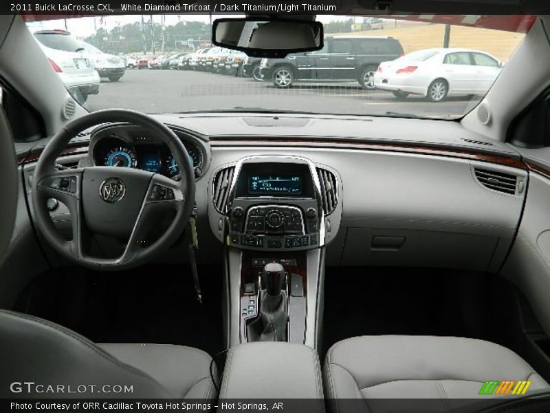 White Diamond Tricoat / Dark Titanium/Light Titanium 2011 Buick LaCrosse CXL