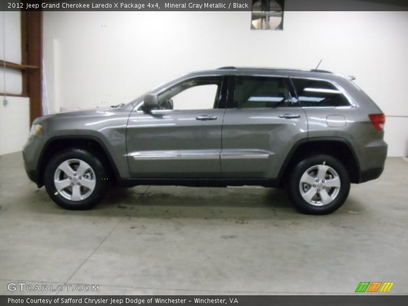 Mineral Gray Metallic / Black 2012 Jeep Grand Cherokee Laredo X Package 4x4
