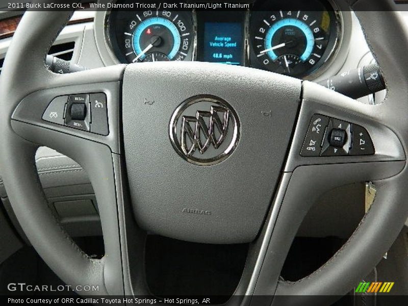 White Diamond Tricoat / Dark Titanium/Light Titanium 2011 Buick LaCrosse CXL