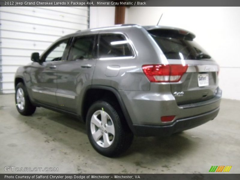 Mineral Gray Metallic / Black 2012 Jeep Grand Cherokee Laredo X Package 4x4