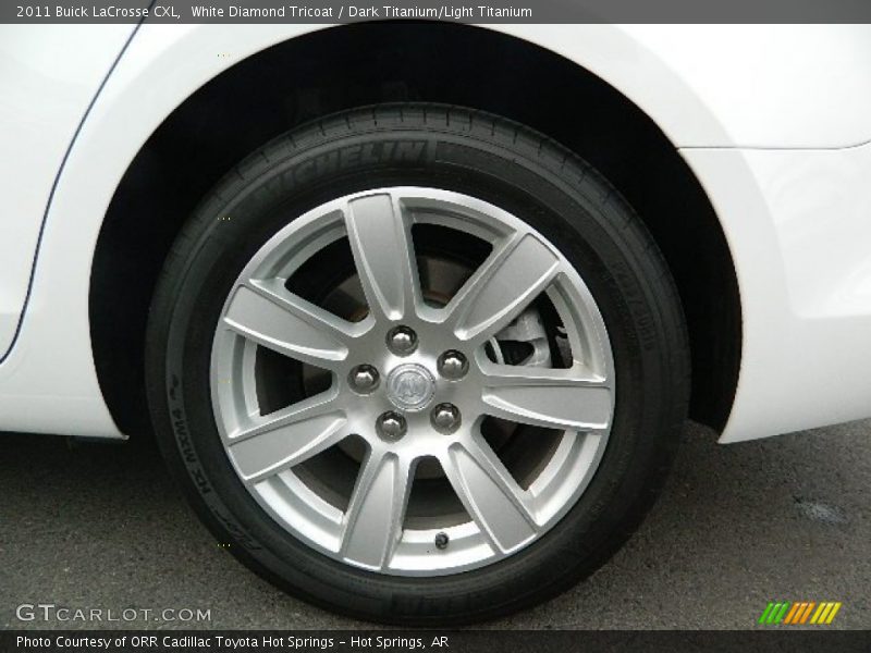 White Diamond Tricoat / Dark Titanium/Light Titanium 2011 Buick LaCrosse CXL