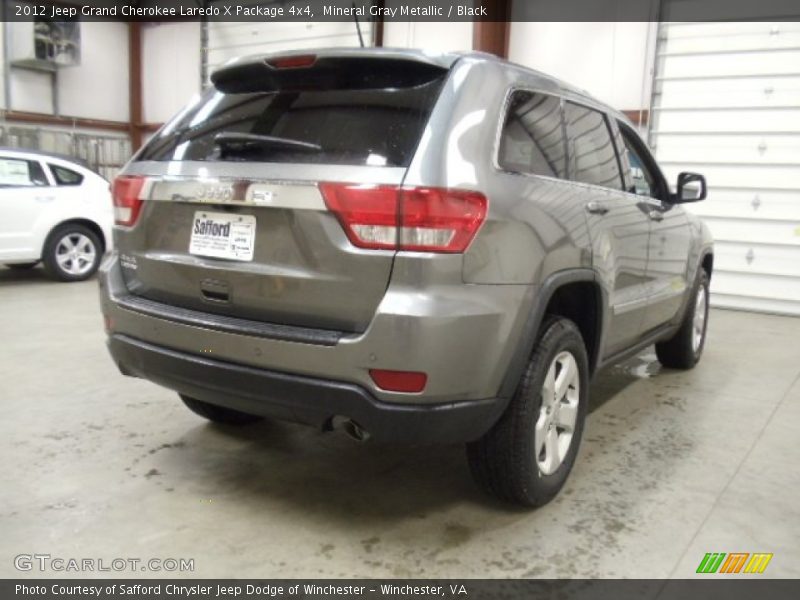 Mineral Gray Metallic / Black 2012 Jeep Grand Cherokee Laredo X Package 4x4