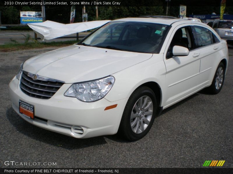 Stone White / Dark Slate Gray 2010 Chrysler Sebring Limited Sedan