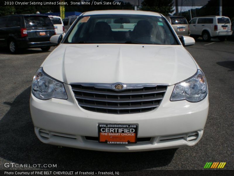 Stone White / Dark Slate Gray 2010 Chrysler Sebring Limited Sedan