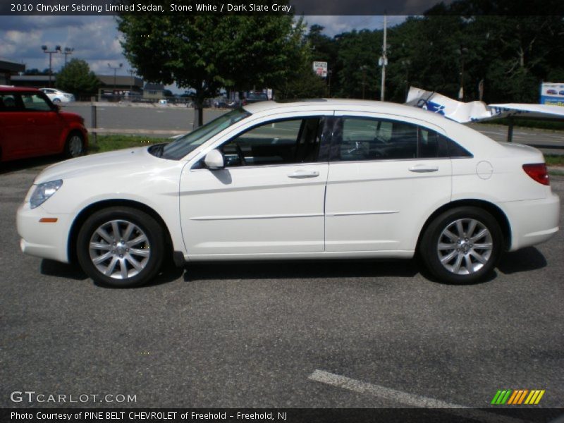 Stone White / Dark Slate Gray 2010 Chrysler Sebring Limited Sedan