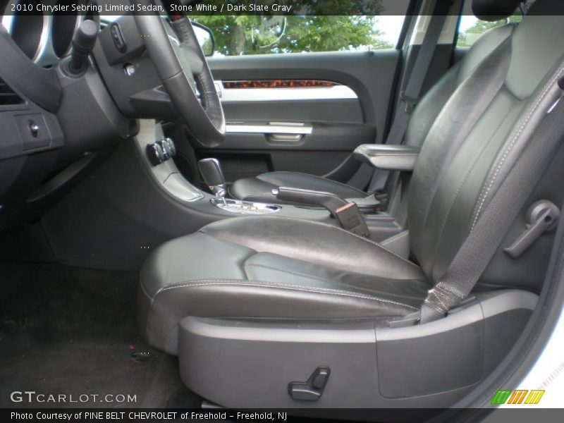 Stone White / Dark Slate Gray 2010 Chrysler Sebring Limited Sedan