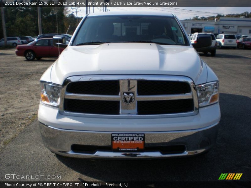 Bright White / Dark Slate Gray/Medium Graystone 2011 Dodge Ram 1500 SLT Quad Cab 4x4