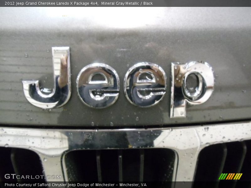 Mineral Gray Metallic / Black 2012 Jeep Grand Cherokee Laredo X Package 4x4