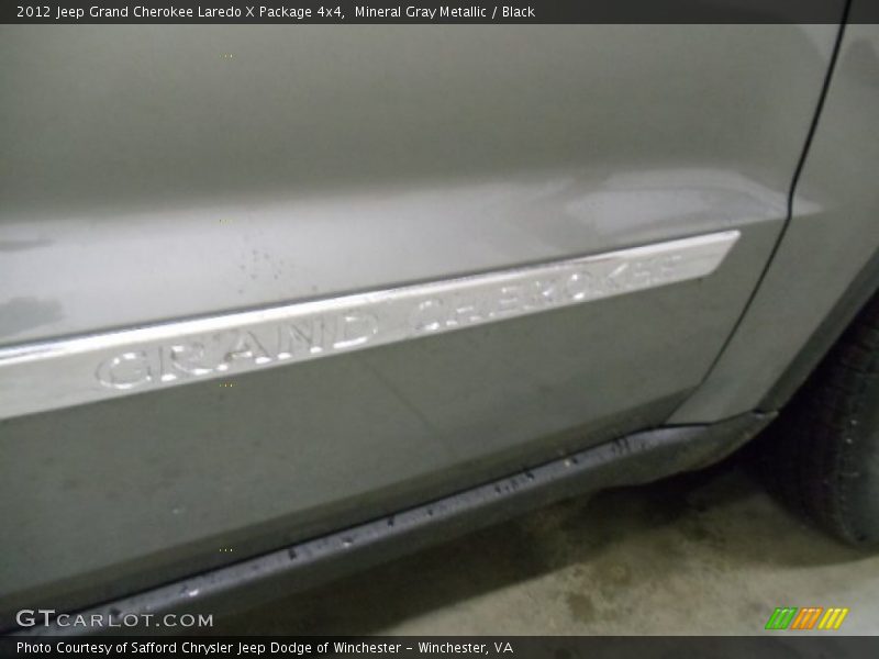 Mineral Gray Metallic / Black 2012 Jeep Grand Cherokee Laredo X Package 4x4
