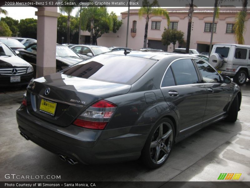 designo Graphite Metallic / Black 2009 Mercedes-Benz S 63 AMG Sedan