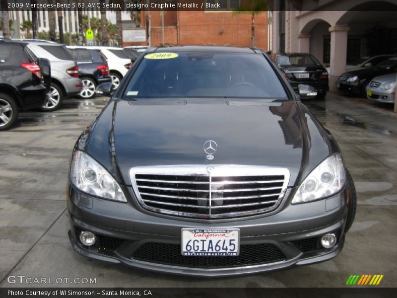 designo Graphite Metallic / Black 2009 Mercedes-Benz S 63 AMG Sedan