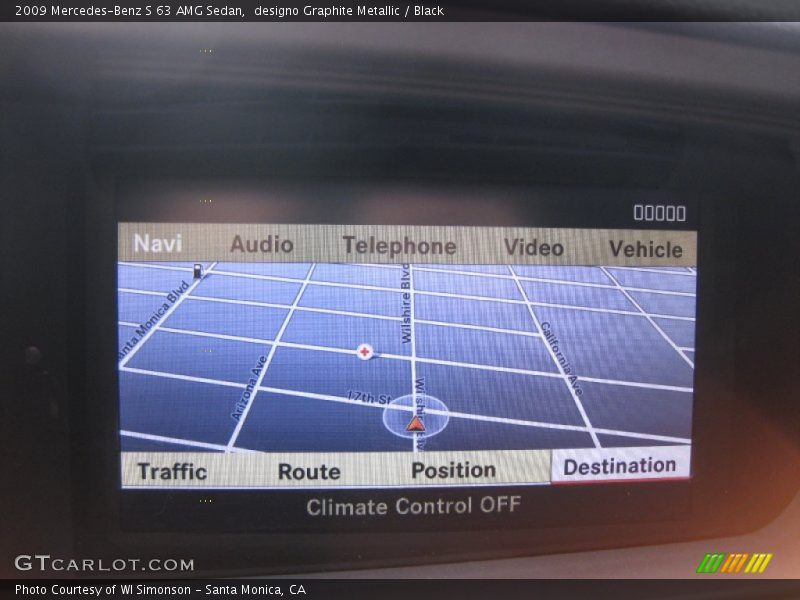 designo Graphite Metallic / Black 2009 Mercedes-Benz S 63 AMG Sedan
