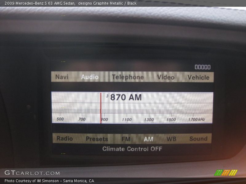 designo Graphite Metallic / Black 2009 Mercedes-Benz S 63 AMG Sedan