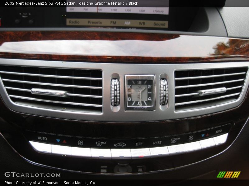 designo Graphite Metallic / Black 2009 Mercedes-Benz S 63 AMG Sedan