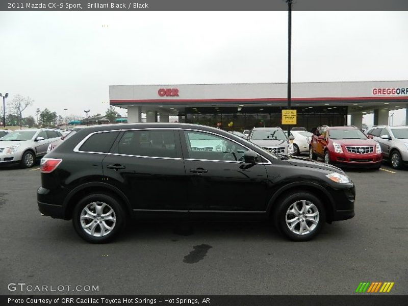 Brilliant Black / Black 2011 Mazda CX-9 Sport