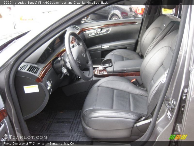 Front Seat of 2009 S 63 AMG Sedan