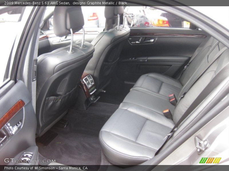 Rear Seat of 2009 S 63 AMG Sedan