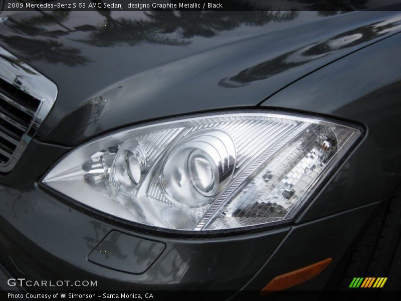designo Graphite Metallic / Black 2009 Mercedes-Benz S 63 AMG Sedan