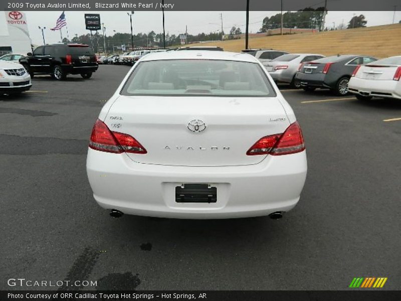 Blizzard White Pearl / Ivory 2009 Toyota Avalon Limited