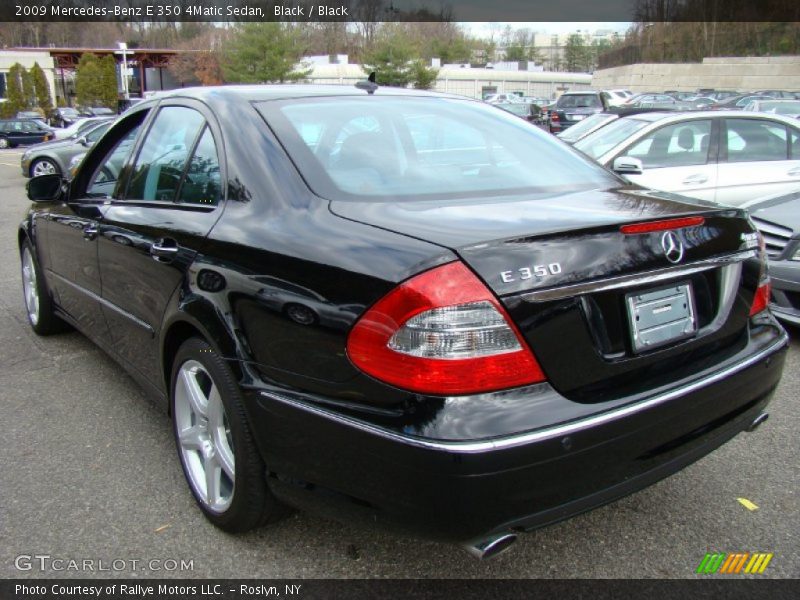 Black / Black 2009 Mercedes-Benz E 350 4Matic Sedan