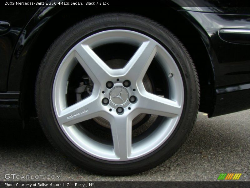 Black / Black 2009 Mercedes-Benz E 350 4Matic Sedan
