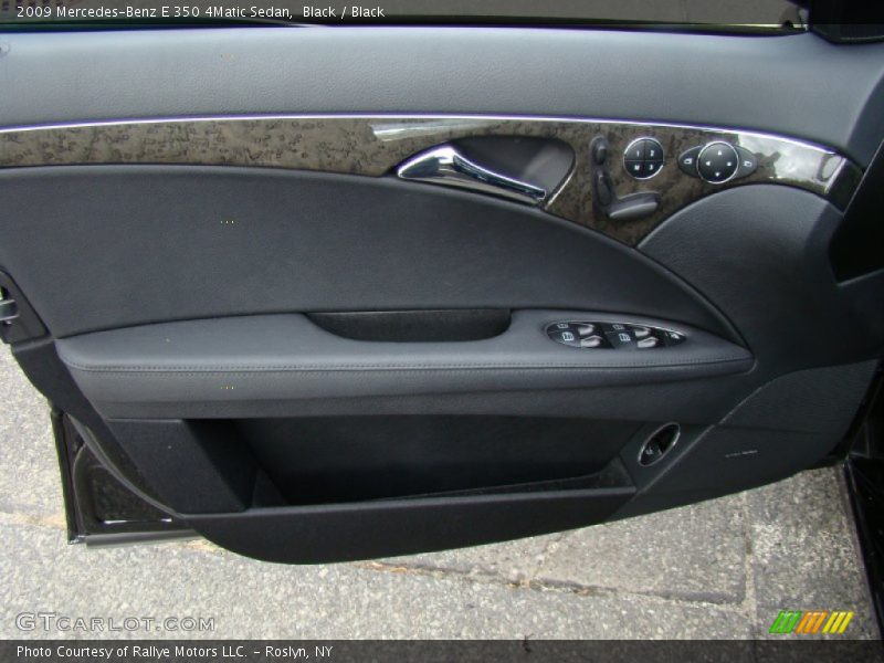 Black / Black 2009 Mercedes-Benz E 350 4Matic Sedan