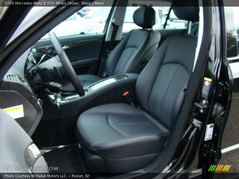 Black / Black 2009 Mercedes-Benz E 350 4Matic Sedan