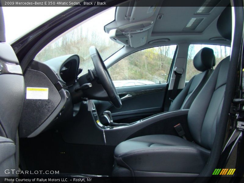 Black / Black 2009 Mercedes-Benz E 350 4Matic Sedan