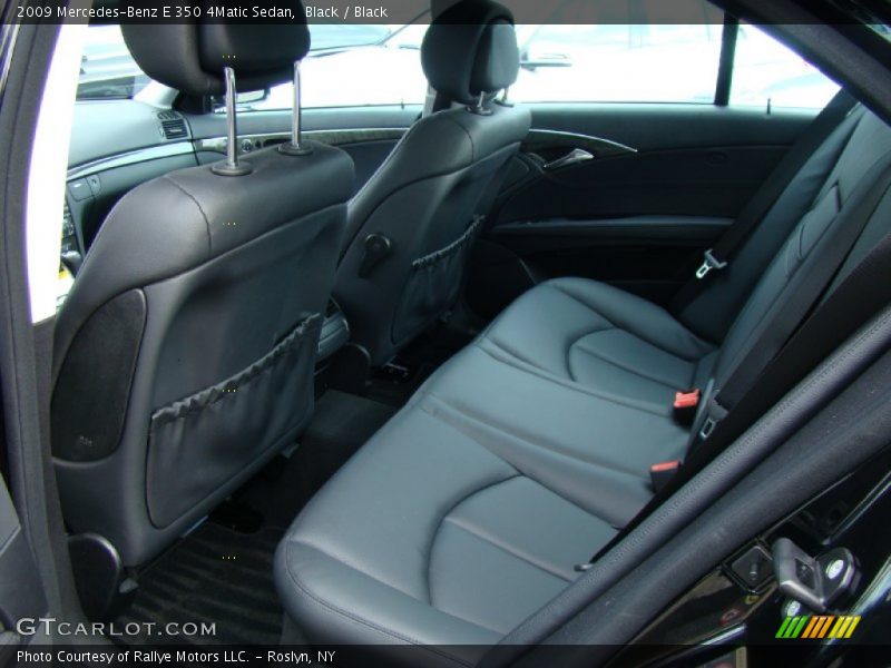 Black / Black 2009 Mercedes-Benz E 350 4Matic Sedan