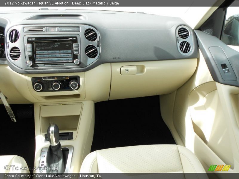 Deep Black Metallic / Beige 2012 Volkswagen Tiguan SE 4Motion