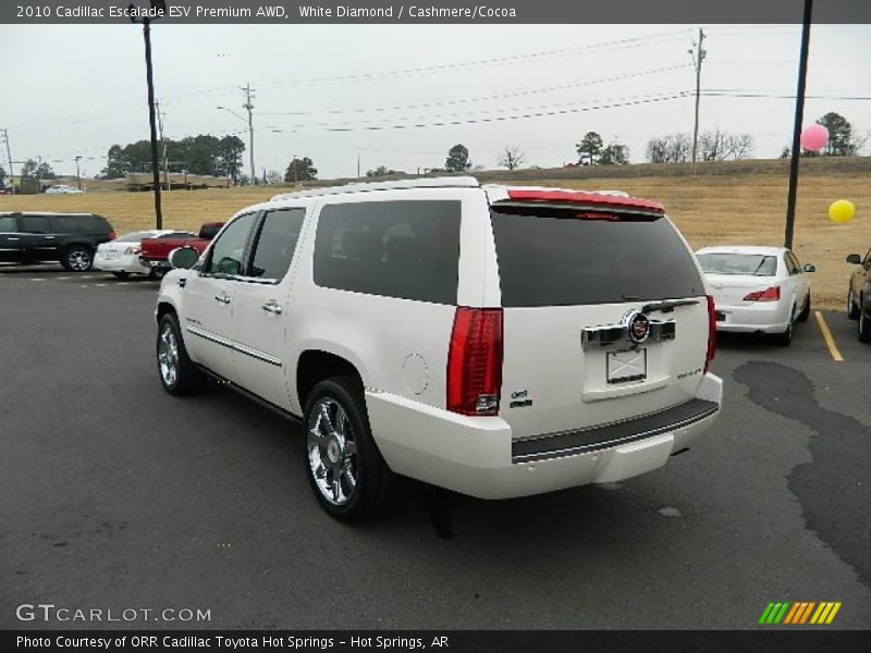 White Diamond / Cashmere/Cocoa 2010 Cadillac Escalade ESV Premium AWD