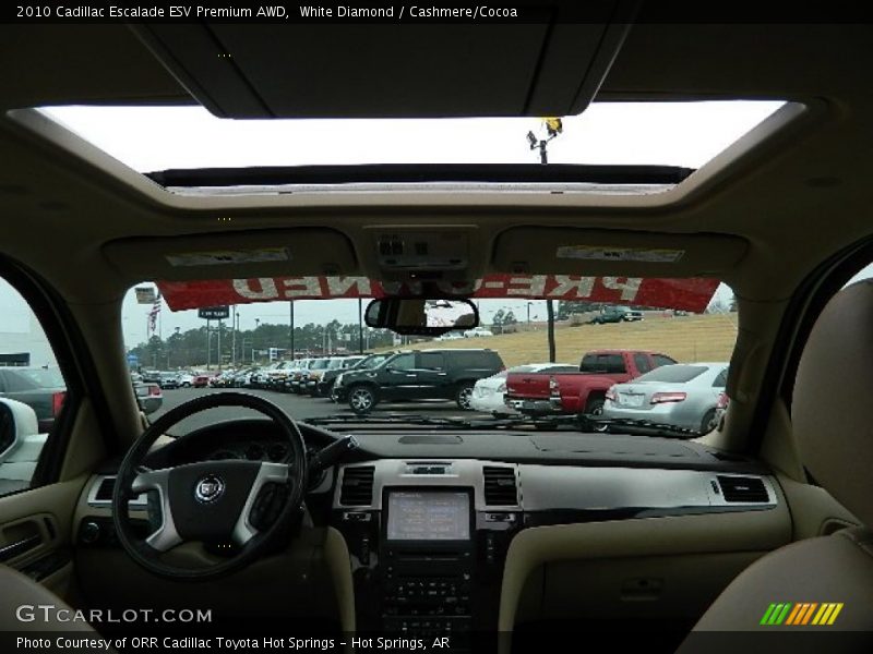 White Diamond / Cashmere/Cocoa 2010 Cadillac Escalade ESV Premium AWD