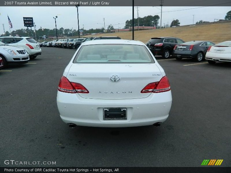 Blizzard White Pearl / Light Gray 2007 Toyota Avalon Limited
