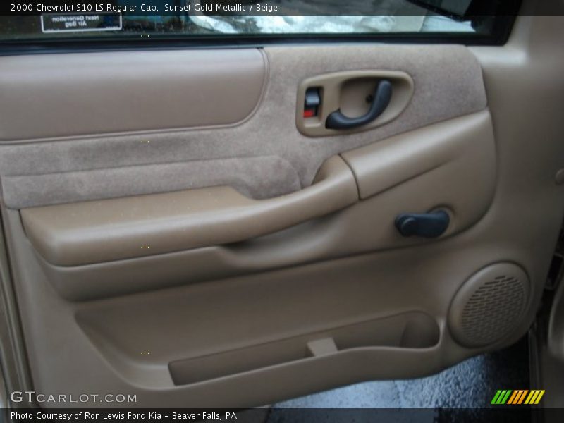 Sunset Gold Metallic / Beige 2000 Chevrolet S10 LS Regular Cab